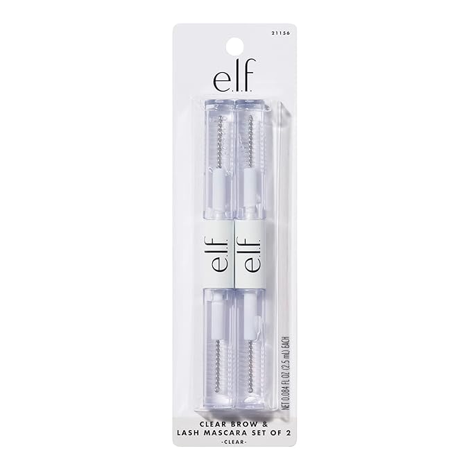 e.l.f. Clear Lash & Brow Mascara 2-Pack, Conditioning Clear Brow & Lash Gel For Grooming, Defining & Separating thumbnail