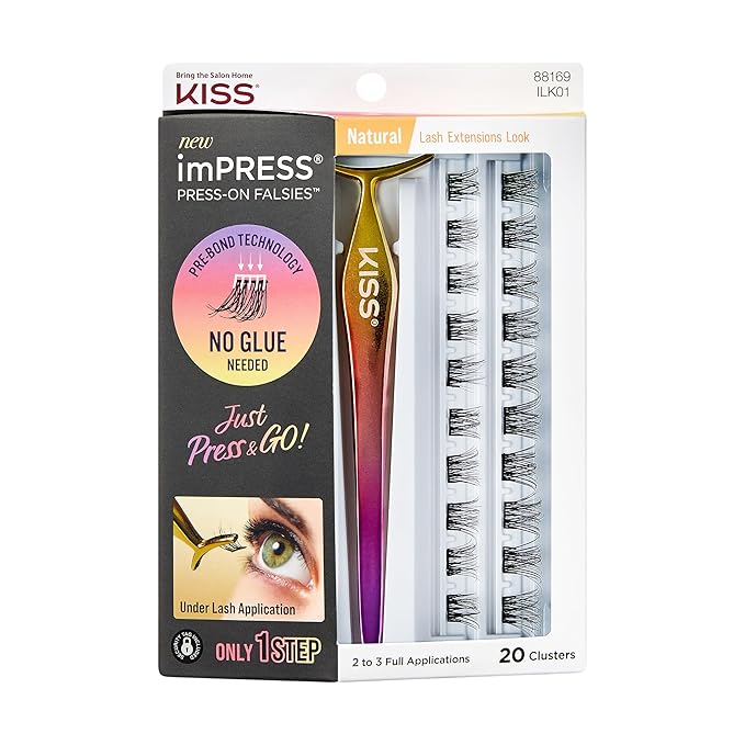 KISS imPRESS Falsies False Eyelashes, Lash Clusters thumbnail