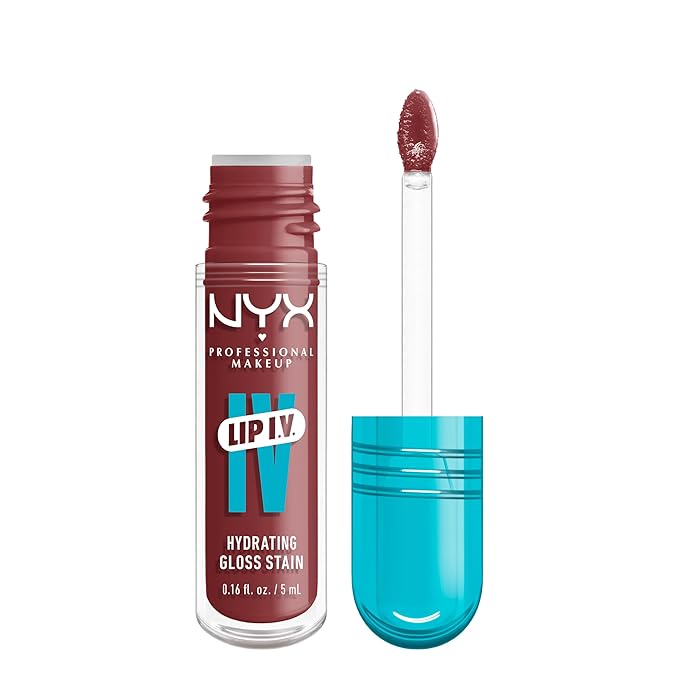 NYX PROFESSIONAL MAKEUP Lip IV Hydrating Gloss Serum, Lip Stain with 12HR Hydration - Hydra Honey (Brown Lip Gloss) thumbnail