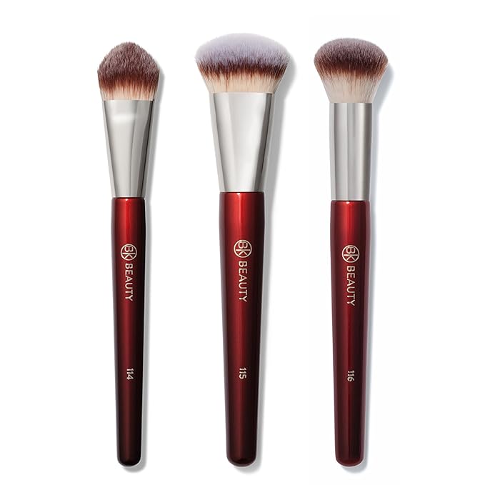 BK Beauty Core Complexion Trio Makeup Brushes Set (3PC) – Foundation, Concealer, and Blending Brushes for Liquid, Cream & Powder – Vegan, Cruelty-Free, Ultra-Soft Face Makeup Brushes thumbnail